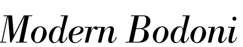 Modern Bodoni Regular Italic Scarica Caratteri Gratis