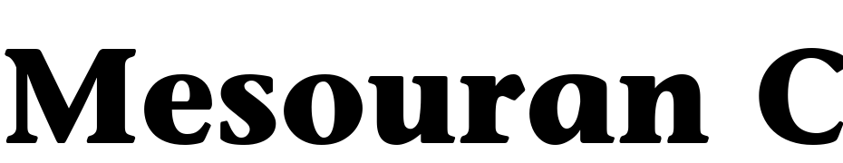 Mesouran Casual Black SSi Bold Font Download Free