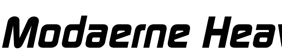 Modaerne Heavy Italic Font Download Free