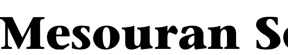 Mesouran Serif Black SSi Bold Font Download Free