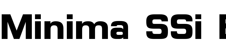Minima SSi Bold Font Download Free