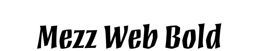 Mezz Web Bold cкачати шрифт безкоштовно