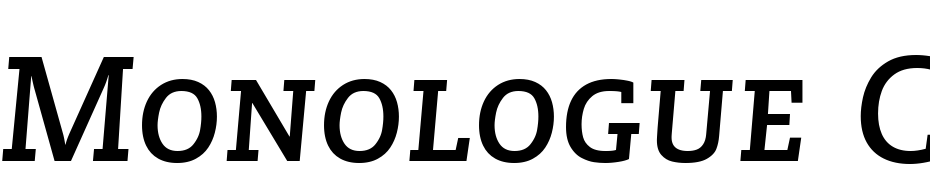Monologue Caps SSi Bold Italic Small Caps Font Download Free