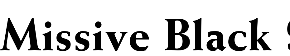 Missive Black SSi Extra Bold Font Download Free