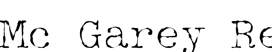Mc Garey Regular Font Download Free
