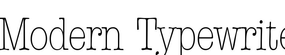 Modern Typewriter Cond Light Regular Font Download Free