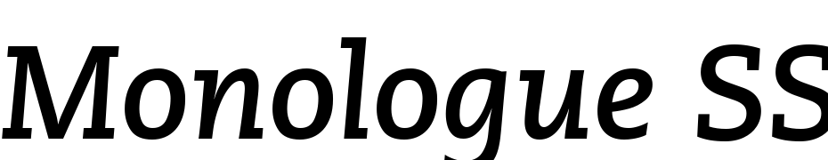 Monologue SSi Bold Italic Font Download Free
