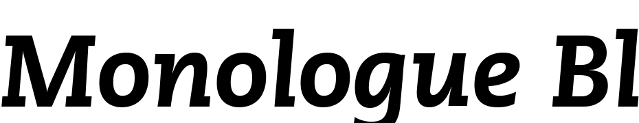 Monologue Black SSi Black Italic Polices Telecharger