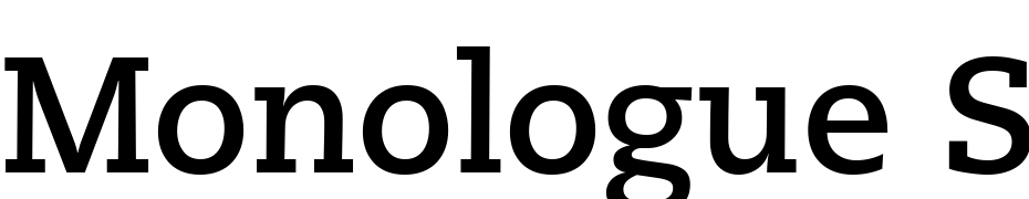 Monologue SSi Bold Font Download Free