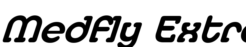 Medfly Extrabold Italic Font Download Free