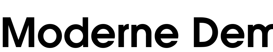 Moderne Demi Font Download Free