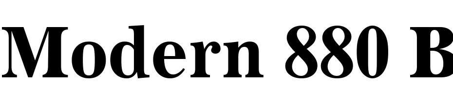 Modern 880 Bold BT Font Download Free