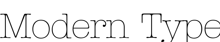Modern Typewriter Light Regular Font Download Free