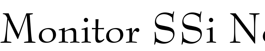Monitor SSi Normal Font Download Free