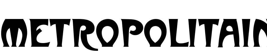 Metropolitaines D Font Download Free