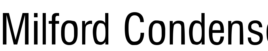 Milford Condensed Font Download Free