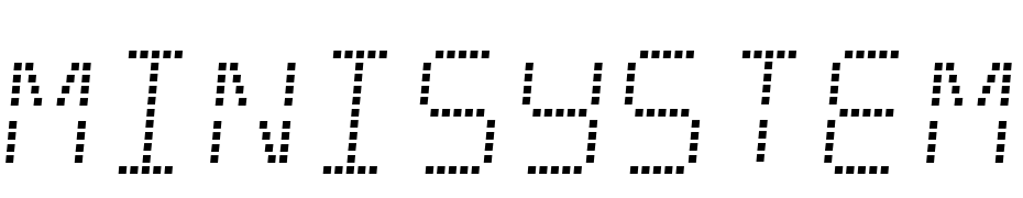 Minisystem Font Download Free