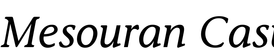 Mesouran Casual SSi Italic Font Download Free