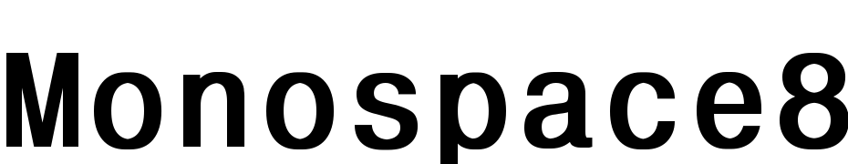 Monospace821 Bold Font Download Free