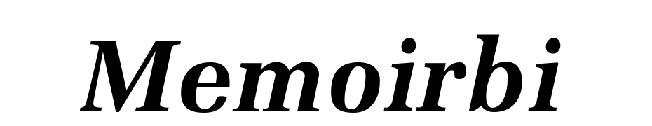 Memoir Fed Kursiv Font Download Free