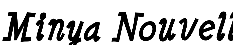 Minya Nouvelle Bold Italic cкачати шрифт безкоштовно