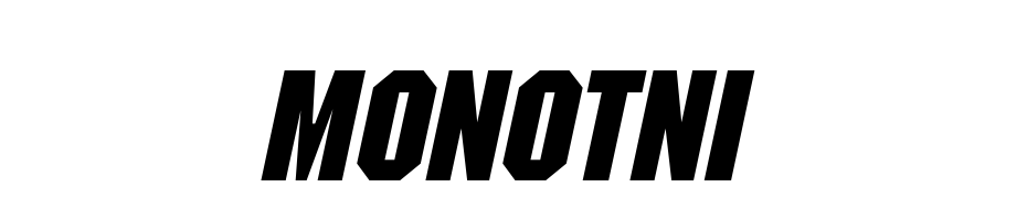 Monotone Italic Font Download Free