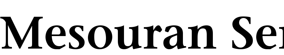 Mesouran Serif SSi Semi Bold Font Download Free