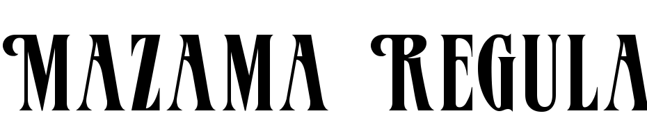 Mazama Regular Font Download Free