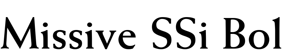 Missive SSi Bold Font Download Free