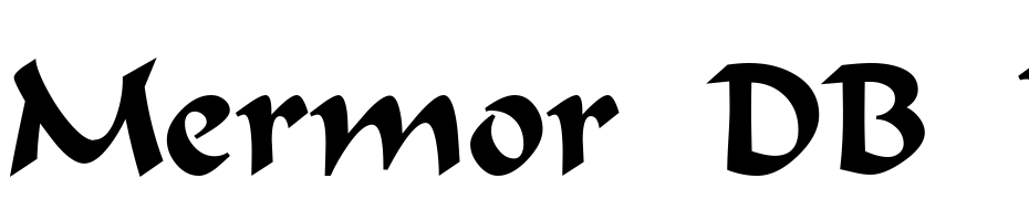 Mermor DB Normal Font Download Free