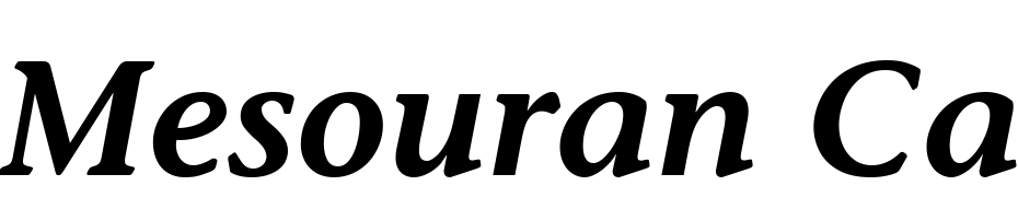 Mesouran Casual SSi Semi Bold Italic Font Download Free