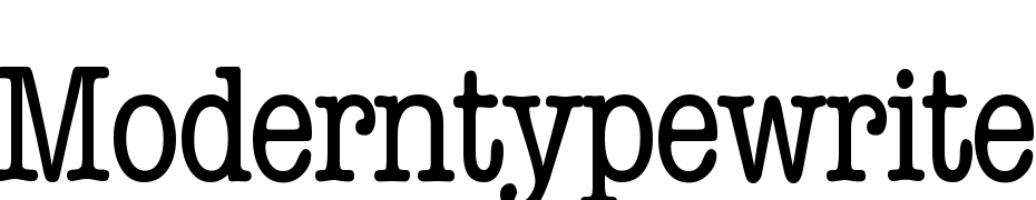 Modern Typewriter Cond Regular cкачати шрифт безкоштовно