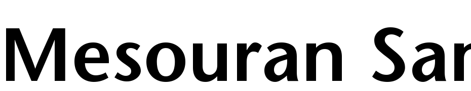 Mesouran Sans SSi Semi Bold Font Download Free