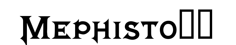 Mephisto!" Font Download Free