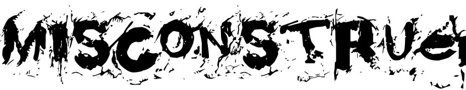 Misconstrued Font Download Free