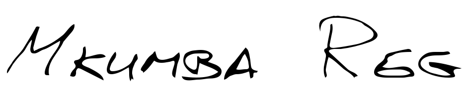 Mkumba Regular Font Download Free