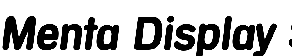 Menta Display SSi Italic Font Download Free