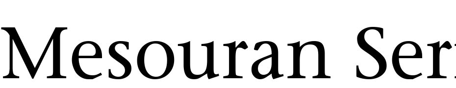 Mesouran Serif SSi Font Download Free