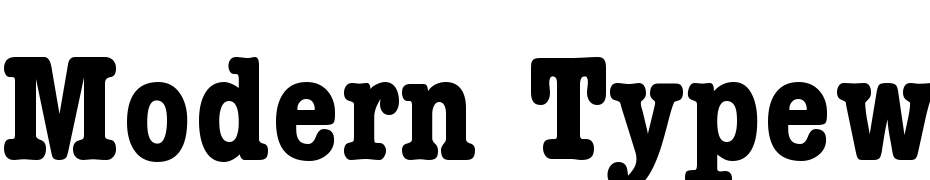 Modern Typewriter Cond Bold Font Download Free