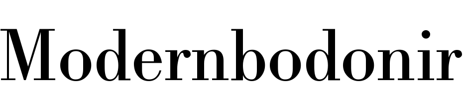 Modern Bodoni Regular Font Download Free