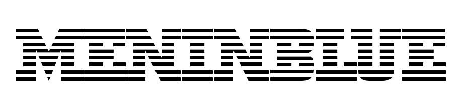 Menin Blue Font Download Free