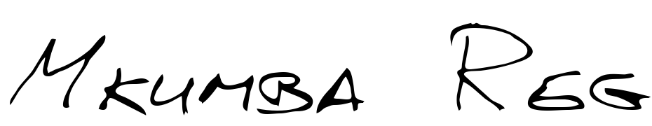 Mkumba Regular Font Download Free