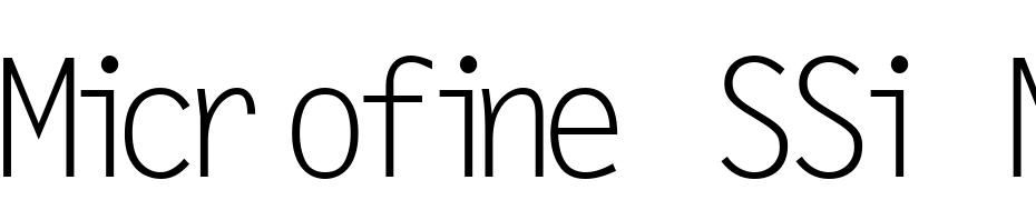 Microfine SSi Normal cкачати шрифт безкоштовно