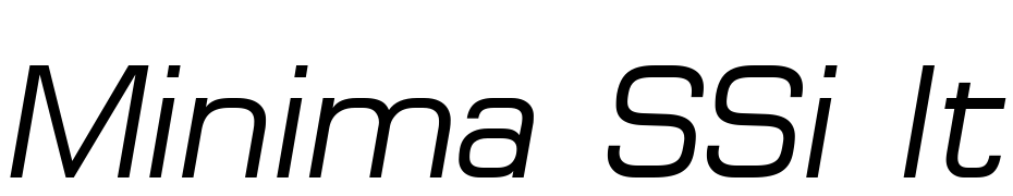 Minima SSi Italic Font Download Free