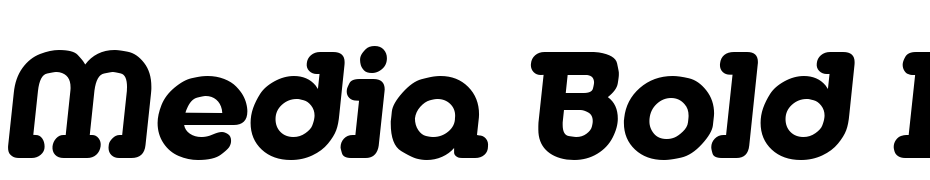 Media Bold Italic Font Download Free