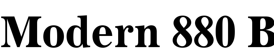 Modern 880 Bold BT Schrift Herunterladen Kostenlos