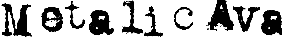 Metalic Avacodo Font Download Free