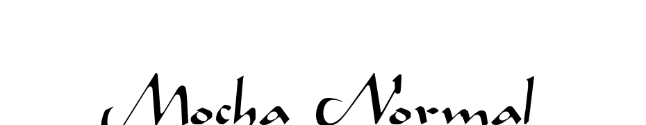 Mocha Normal Font Download Free