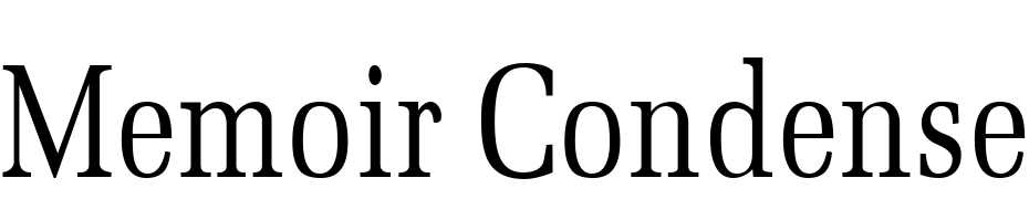 Memoir Condensed Regular Font Download Free