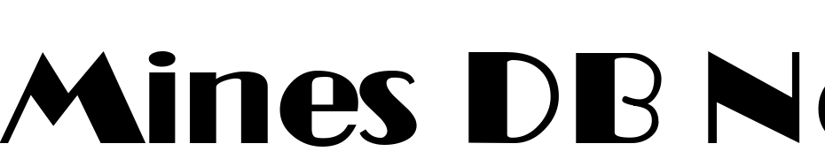 Mines DB Normal Font Download Free